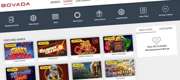 Casinos like Bovada